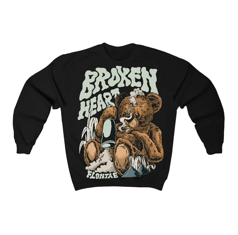 Seafoam 4s Flontae Crewneck Sweatshirt Broken Heart Graphic sold by Flontae Clothing product image thumbnail 2