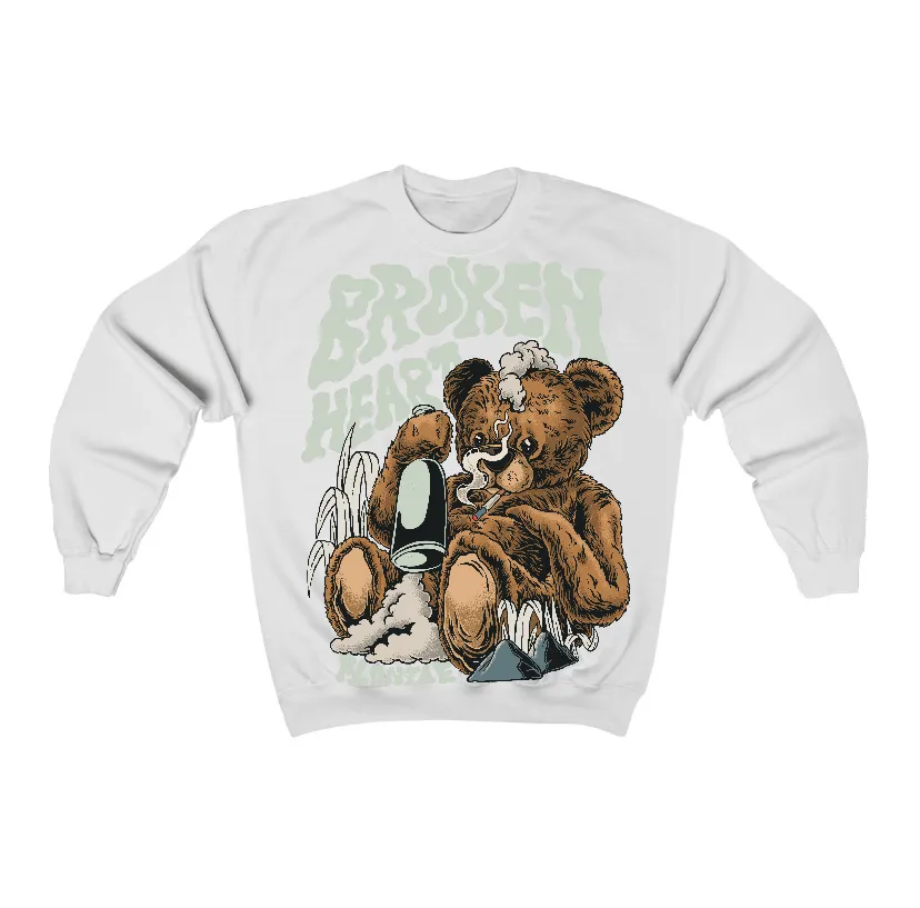 Seafoam 4s Flontae Crewneck Sweatshirt Broken Heart Graphic sold by Flontae Clothing