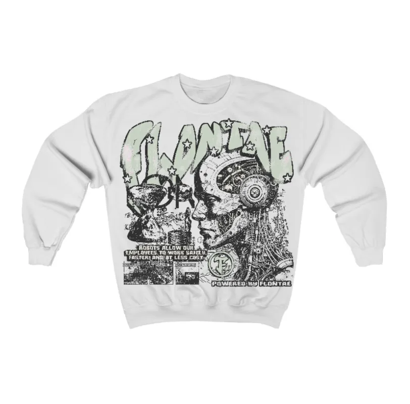 Seafoam 4s Flontae Crewneck Sweatshirt Smartness Graphic sold by Flontae Clothing