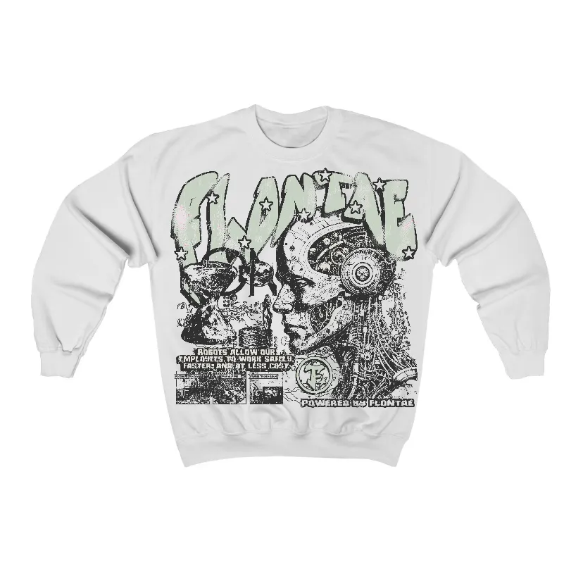 Seafoam 4s Flontae Crewneck Sweatshirt Smartness Graphic sold by Flontae Clothing