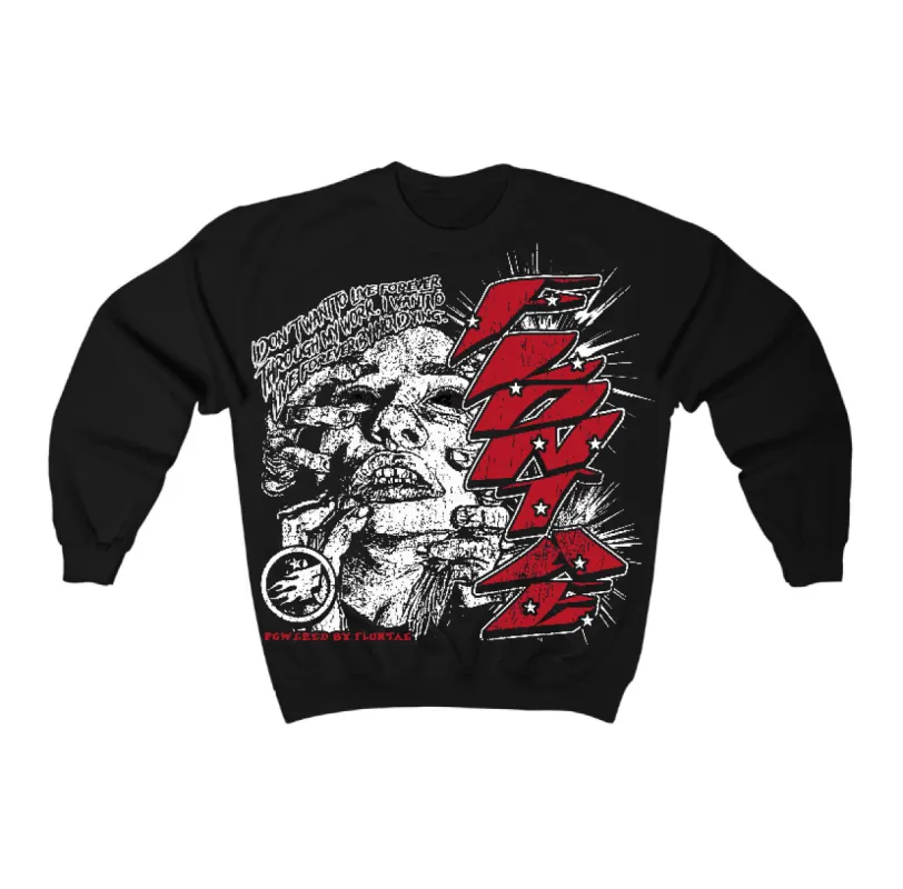 Flu Game 12s Flontae Crewneck Sweatshirt Forever Graphic sold by Flontae Clothing
