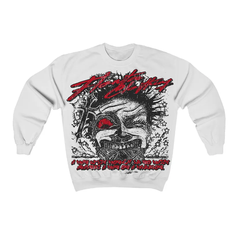 Flu Game 12s Flontae Crewneck Sweatshirt Nothing Else Graphic sold by Flontae Clothing