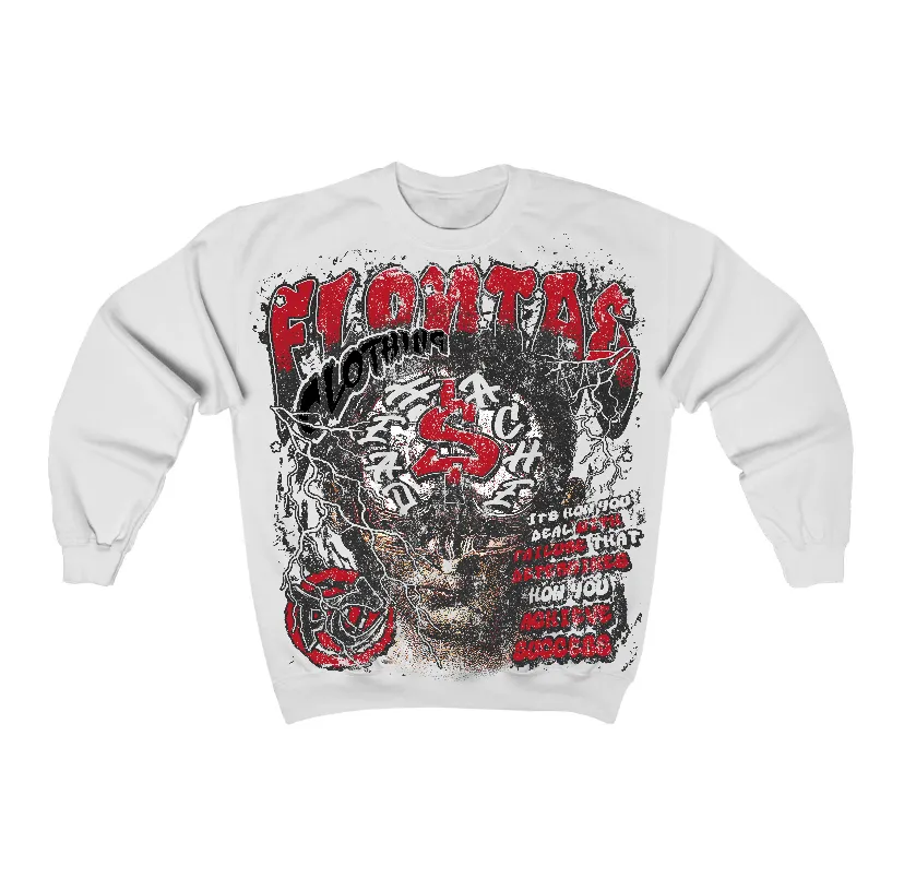 Flu Game 12s Flontae Crewneck Sweatshirt Headstorm Graphic sold by Flontae Clothing