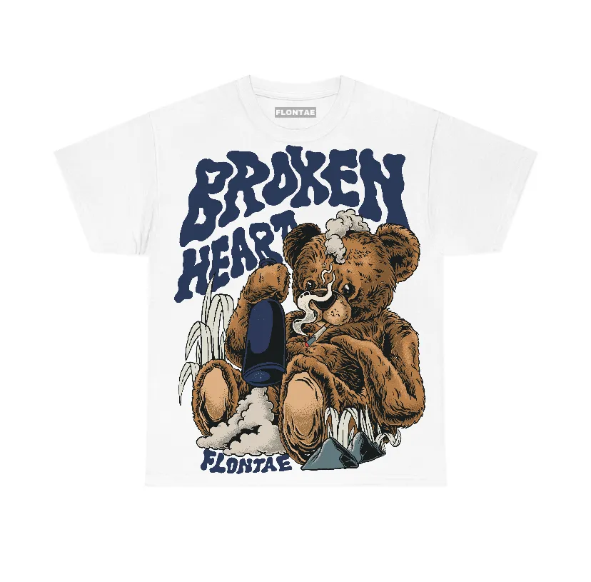 Diffused Blue 3s Flontae T-Shirt Broken Heart Graphic sold by Flontae Clothing