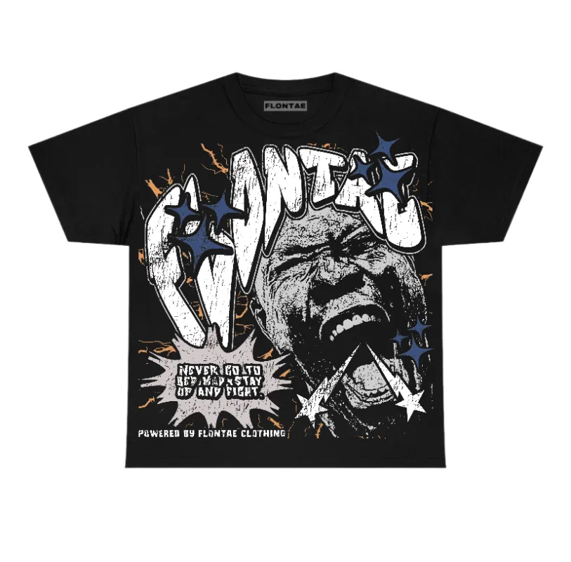 Navy 4s Flontae T-Shirt Never Quit Graphic made by Flontae Clothing