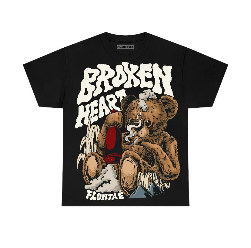 Cinnabar 1s Flontae T-Shirt Broken Heart Graphic sold by Flontae Clothing