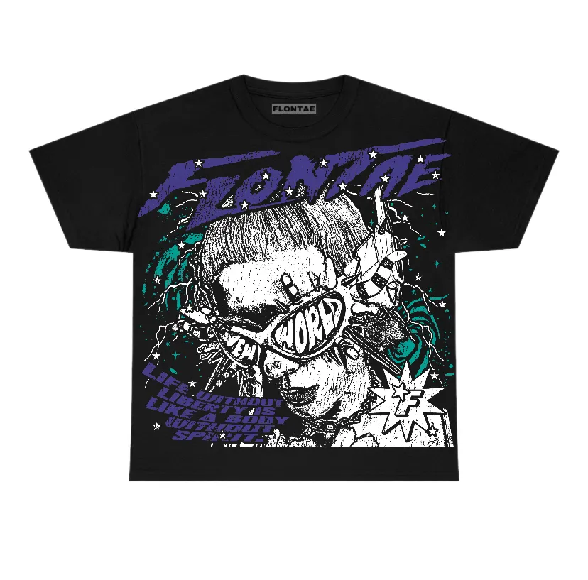 Grape 5s Flontae T-Shirt Live With Joy Graphic sold by Flontae Clothing