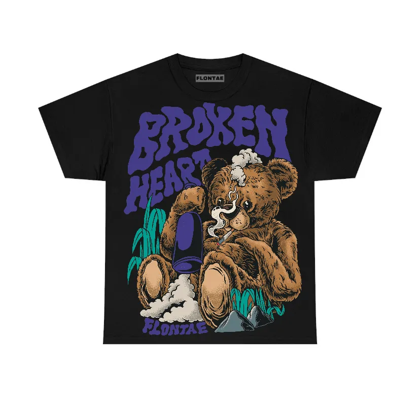 Grape 5s Flontae T-Shirt Broken Heart Graphic sold by Flontae Clothing product image thumbnail 2