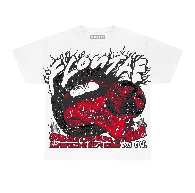 Bred 11s Low Flontae T-Shirt Don't Worry Graphic sold by Flontae Clothing