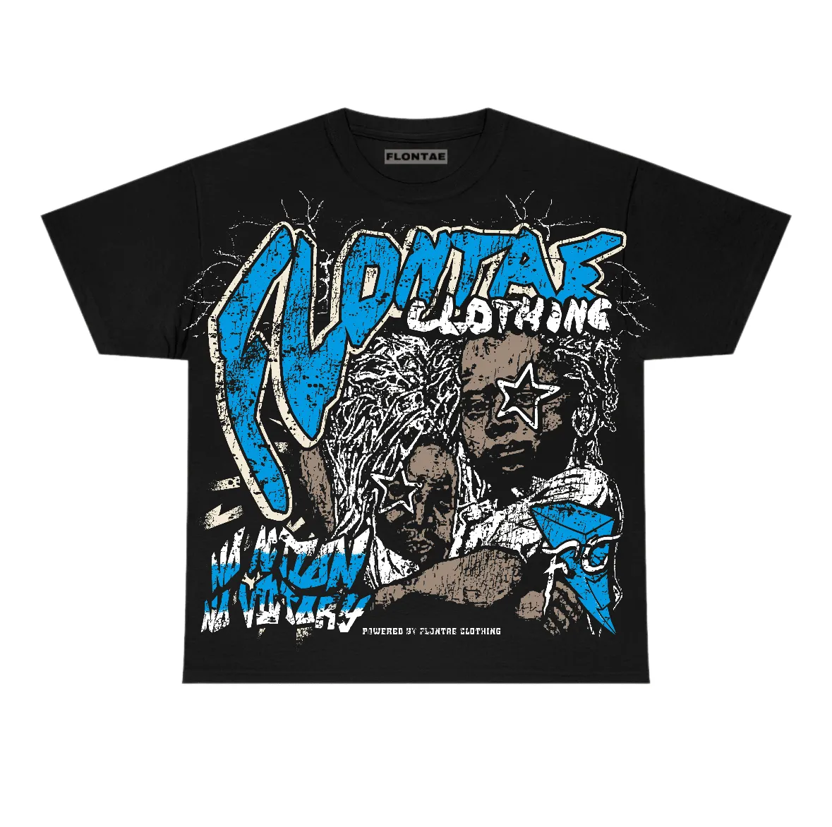 University Blue Reimagined 1s Flontae T-Shirt No Action Graphic sold by Flontae Clothing