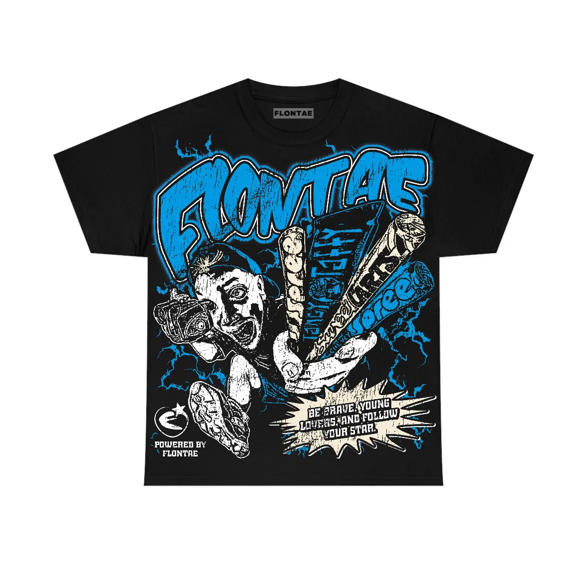 University Blue Reimagined 1s Flontae T-Shirt Stay Brave Graphic sold by Flontae Clothing