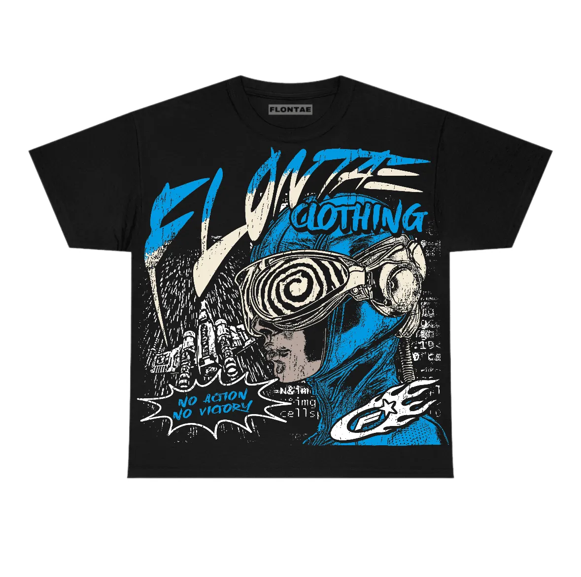University Blue Reimagined 1s Flontae T-Shirt Justify Graphic sold by Flontae Clothing