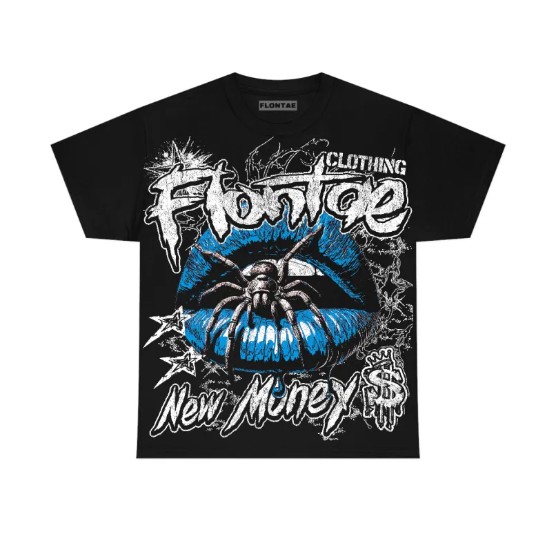 University Blue Reimagined 1s Flontae T-Shirt All Mouth Graphic sold by Flontae Clothing