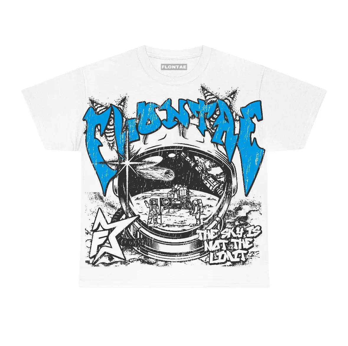 University Blue Reimagined 1s Flontae T-Shirt Stay Ahead Graphic sold by Flontae Clothing