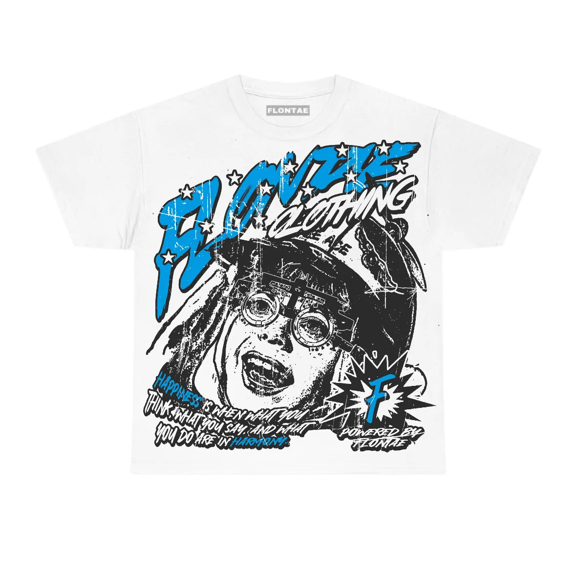 University Blue Reimagined 1s Flontae T-Shirt Always Smile Graphic sold by Flontae Clothing