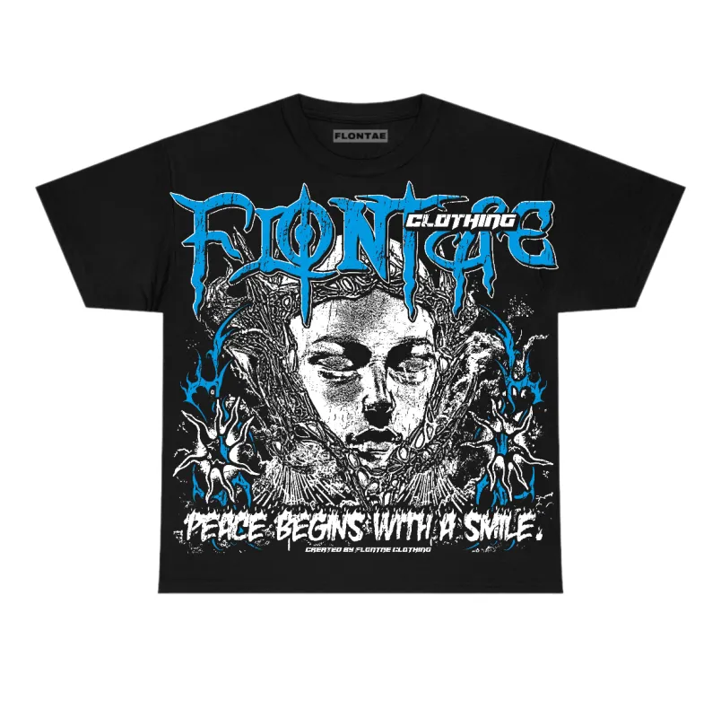 University Blue Reimagined 1s Flontae T-Shirt Keep Peace Graphic sold by Flontae Clothing