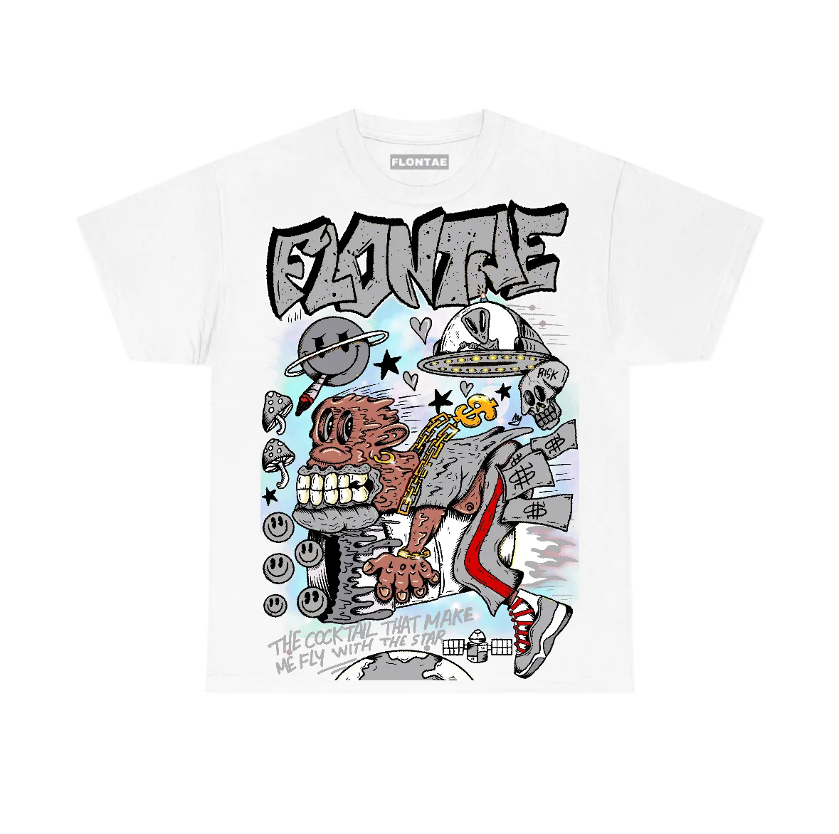 White Cement 4s Flontae T-Shirt I Believe Graphic sold by Flontae Clothing