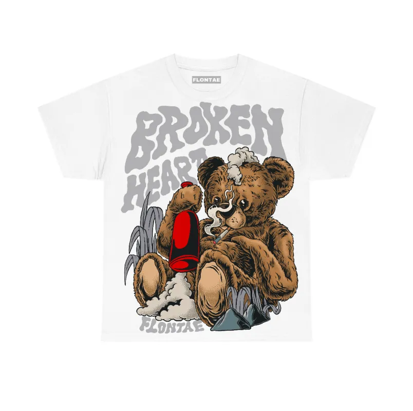 White Cement 4s Flontae T-Shirt Broken Heart Graphic sold by Flontae Clothing