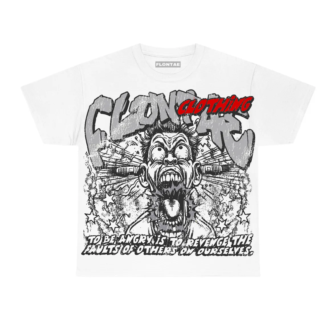 White Cement 4s Flontae T-Shirt Revenge Graphic sold by Flontae Clothing