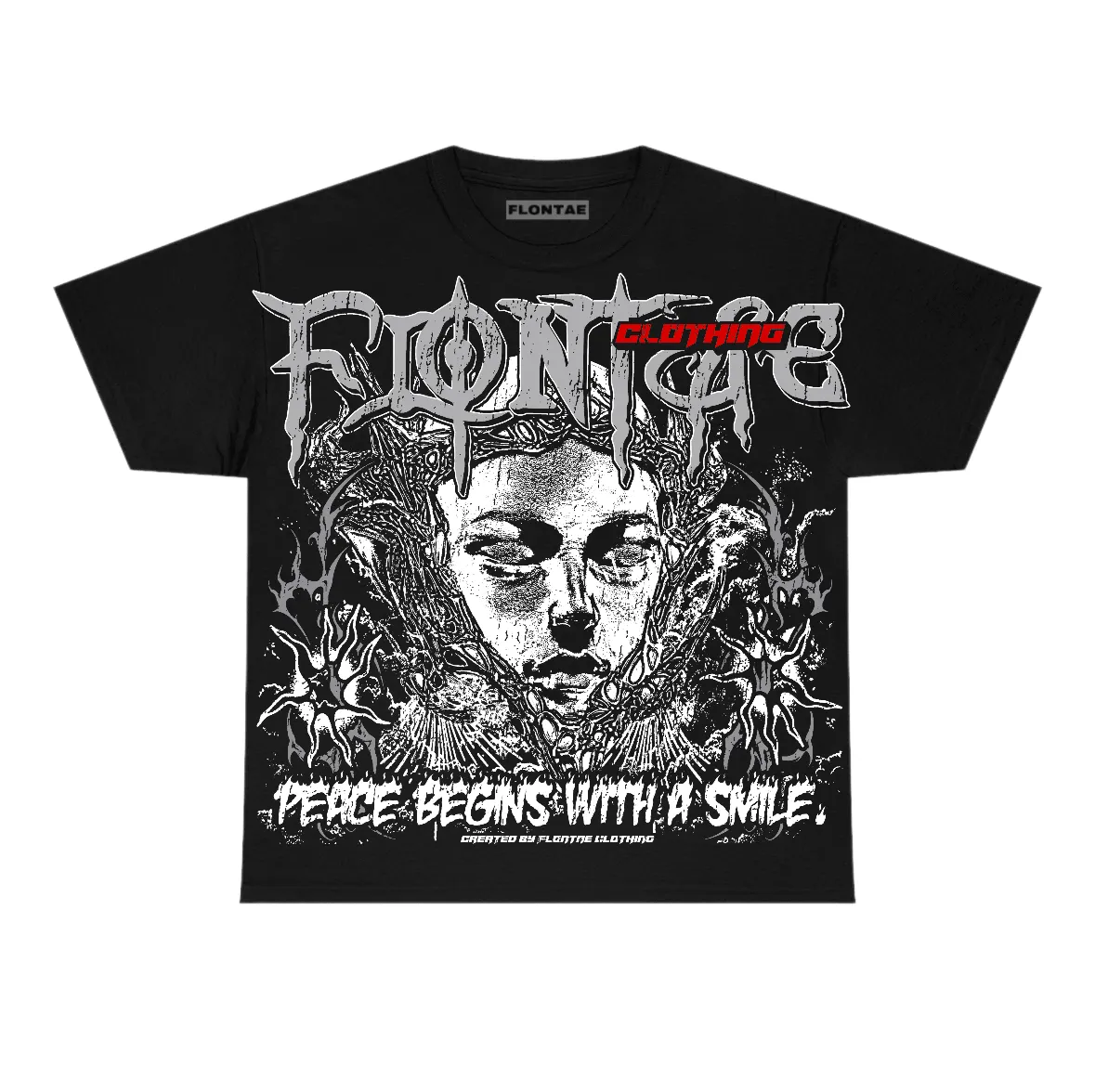 White Cement 4s Flontae T-Shirt Keep Peace Graphic sold by Flontae Clothing