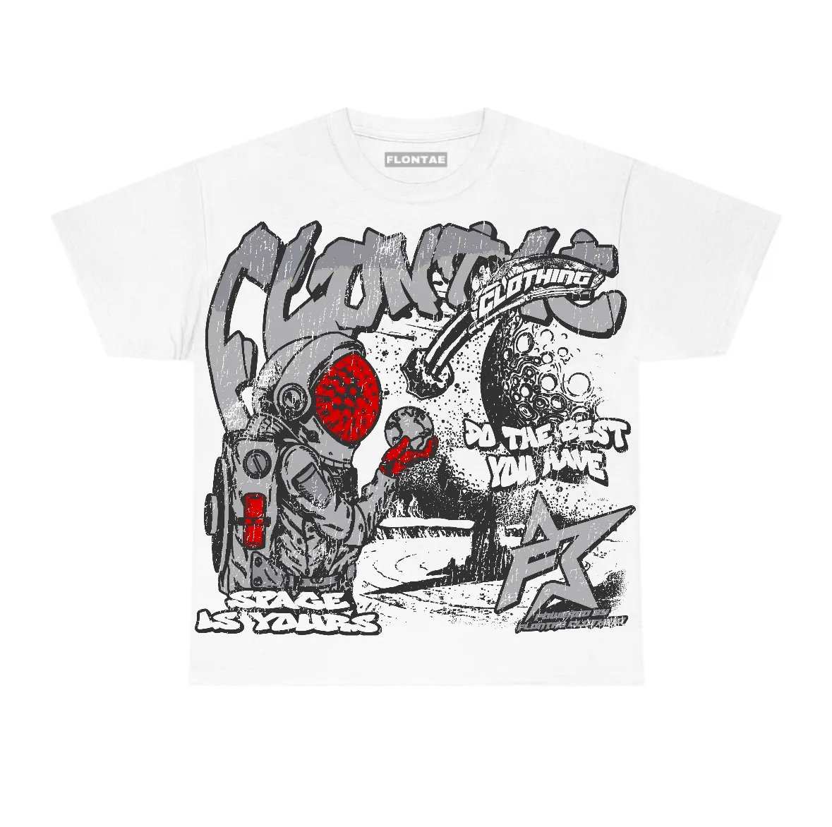 White Cement 4s Flontae T-Shirt Space Is Yours Graphic sold by Flontae Clothing