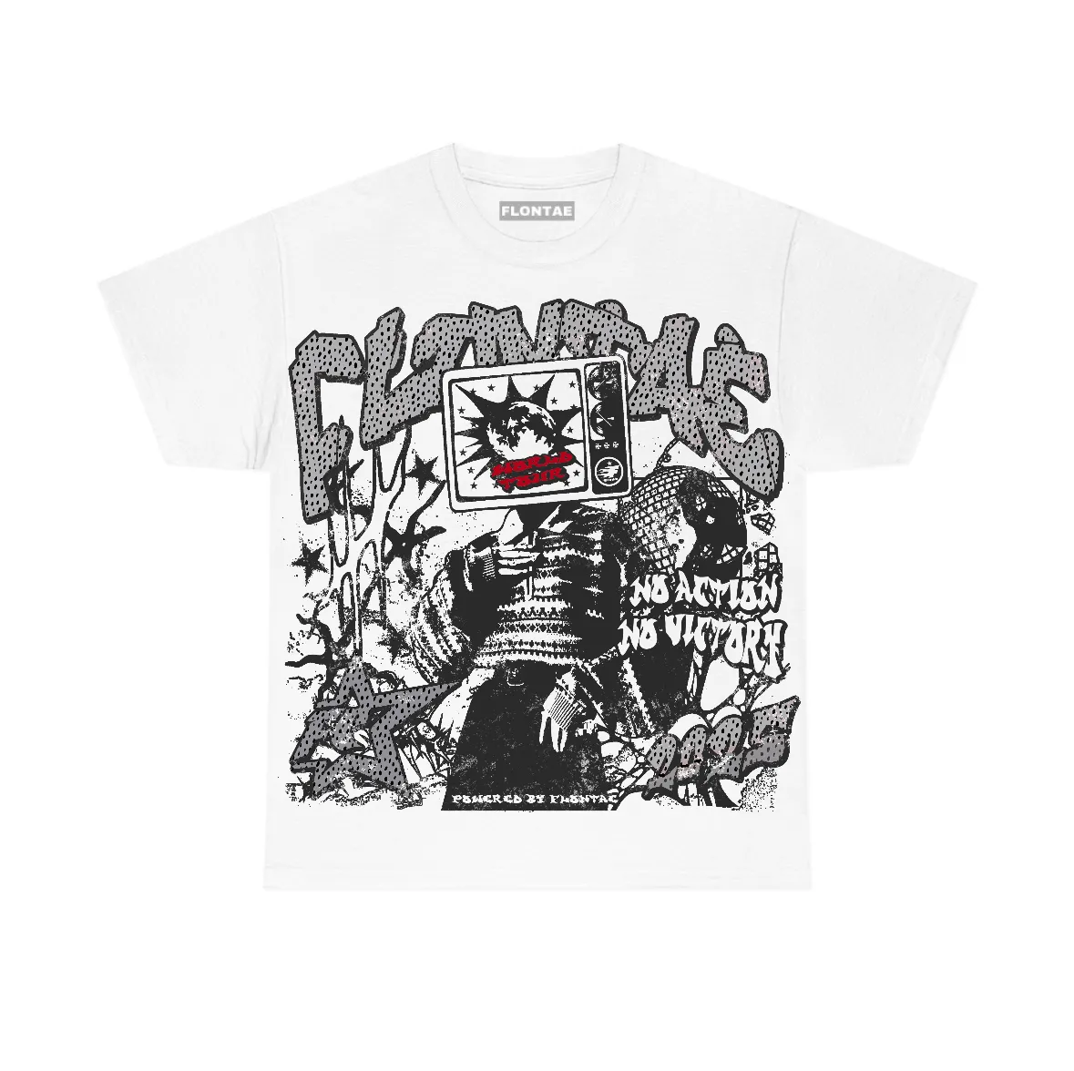 White Cement 4s Flontae T-Shirt No Victory Graphic sold by Flontae Clothing