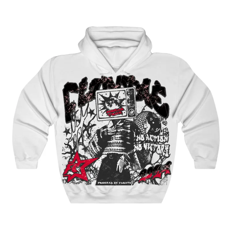 Red Taxi 12s Flontae Hoodie No Victory Graphic sold by Flontae Clothing