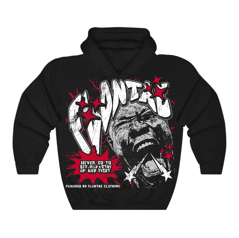 Red Taxi 12s Flontae Hoodie Never Quit Graphic sold by Flontae Clothing