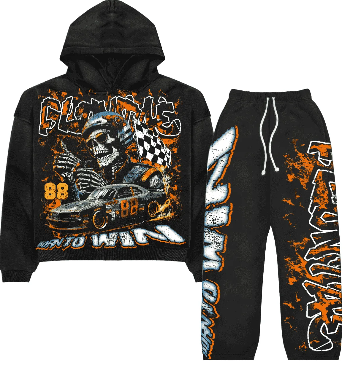 Flontae Hurtful Promises 2 Piece Sweatsuit Set sold by Flontae Clothing