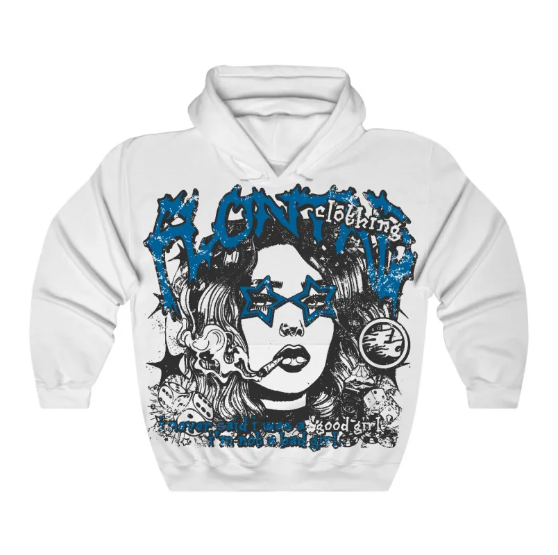Military Blue 4s Flontae Hoodie Keep Quiet Graphic sold by Flontae Clothing