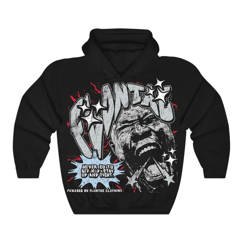 Black Metallic Reimagined 5s Flontae Hoodie Never Quit Graphic sold by Flontae Clothing