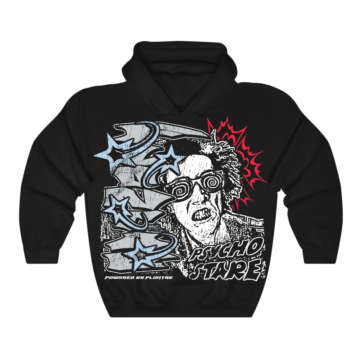 Black Metallic Reimagined 5s Flontae Hoodie Stare Graphic sold by Flontae Clothing