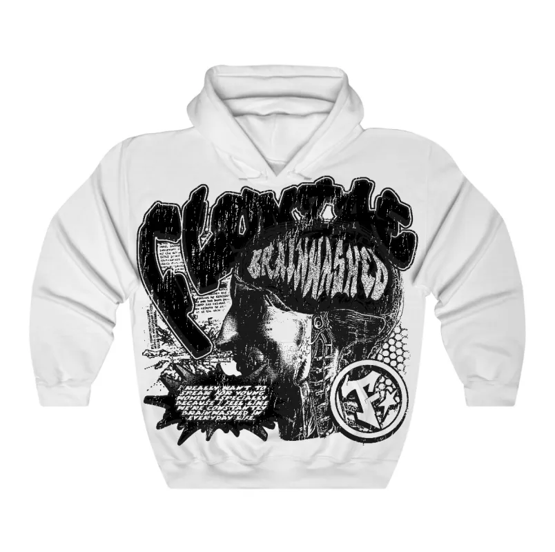 White Thunder 4s Flontae Hoodie Under Control Graphic sold by Flontae Clothing