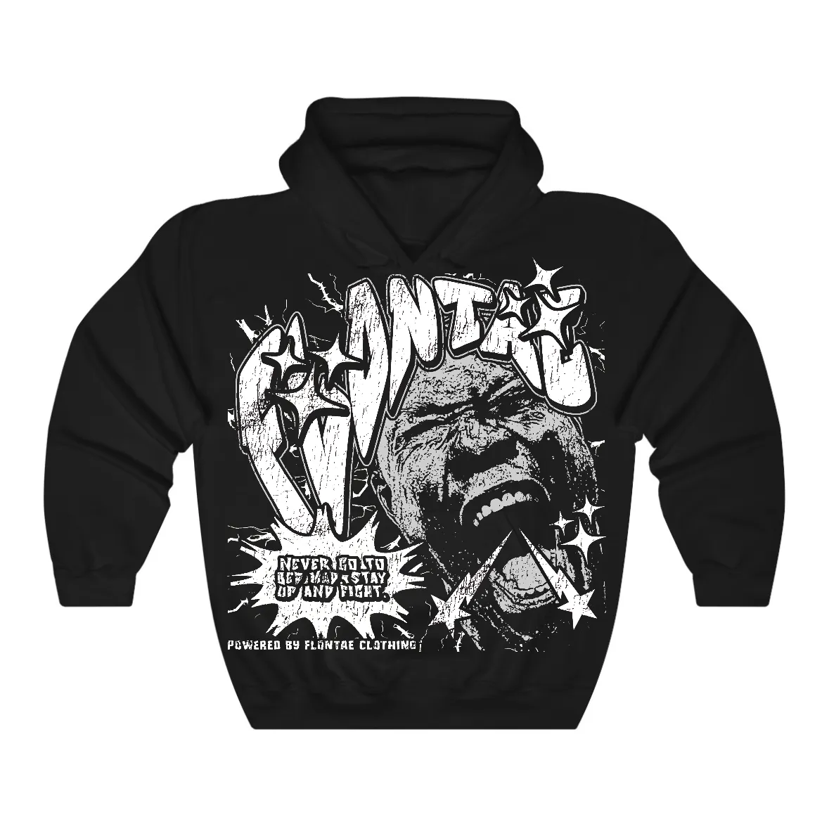 White Thunder 4s Flontae Hoodie Never Quit Graphic sold by Flontae Clothing