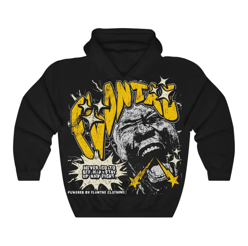 Vivid Sulfur 4s Flontae Hoodie Never Quit Graphic sold by Flontae Clothing