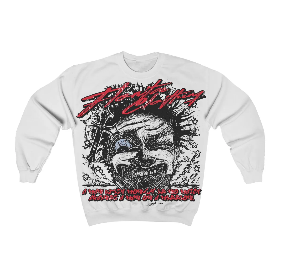 Fire Red “Black Tongue” 5s Flontae Crewneck Sweatshirt Nothing Else Graphic sold by Flontae Clothing