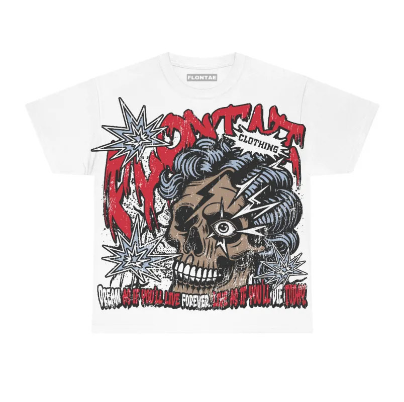 Fire Red “Black Tongue” 5s Flontae T-Shirt Dream Graphic sold by Flontae Clothing