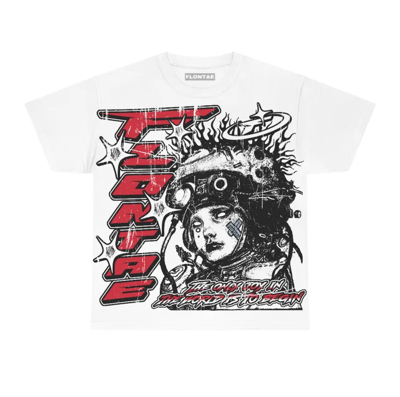 Fire Red “Black Tongue” 5s Flontae T-Shirt Self Aware Graphic sold by Flontae Clothing