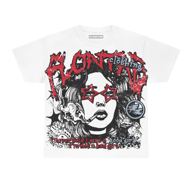 Fire Red “Black Tongue” 5s Flontae T-Shirt Keep Quiet Graphic sold by Flontae Clothing