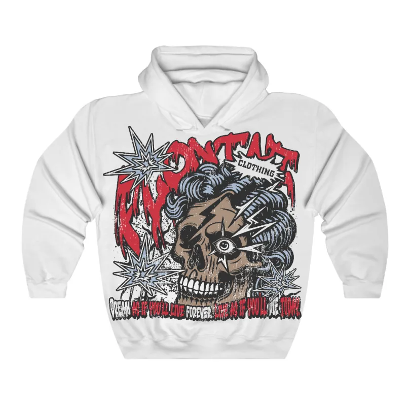 Fire Red “Black Tongue” 5s Flontae Hoodie Dream Graphic sold by Flontae Clothing