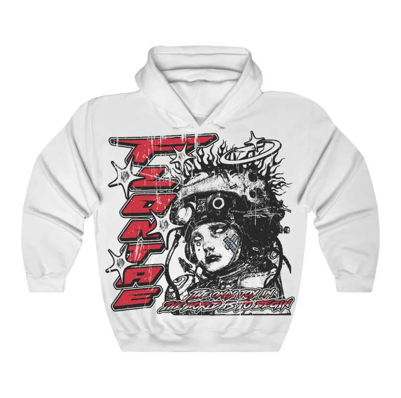 Fire Red “Black Tongue” 5s Flontae Hoodie Self Aware Graphic sold by Flontae Clothing