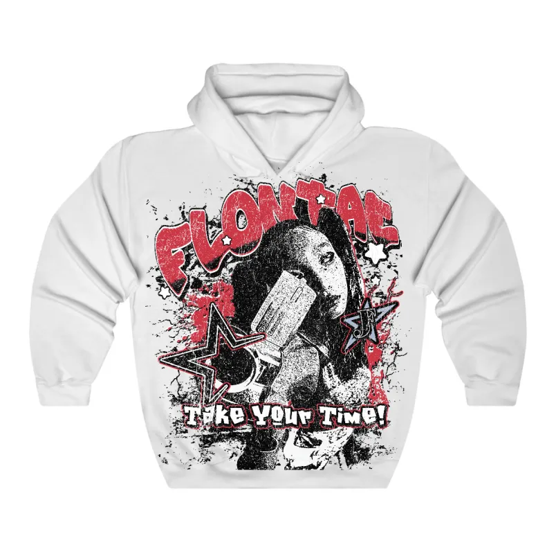 Fire Red “Black Tongue” 5s Flontae Hoodie Be Patient Graphic sold by Flontae Clothing
