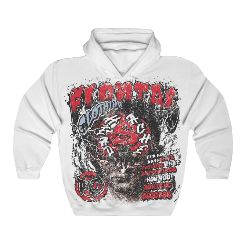 Fire Red “Black Tongue” 5s Flontae Hoodie Headstorm Graphic sold by Flontae Clothing