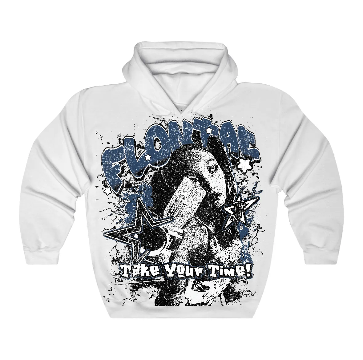 French Blue 12s Flontae Hoodie Be Patient Graphic sold by Flontae Clothing