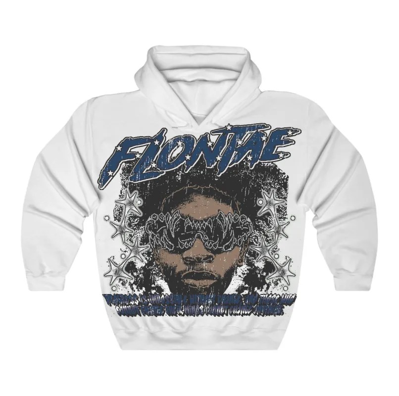 French Blue 12s Flontae Hoodie Stay Hopeful Graphic sold by Flontae Clothing