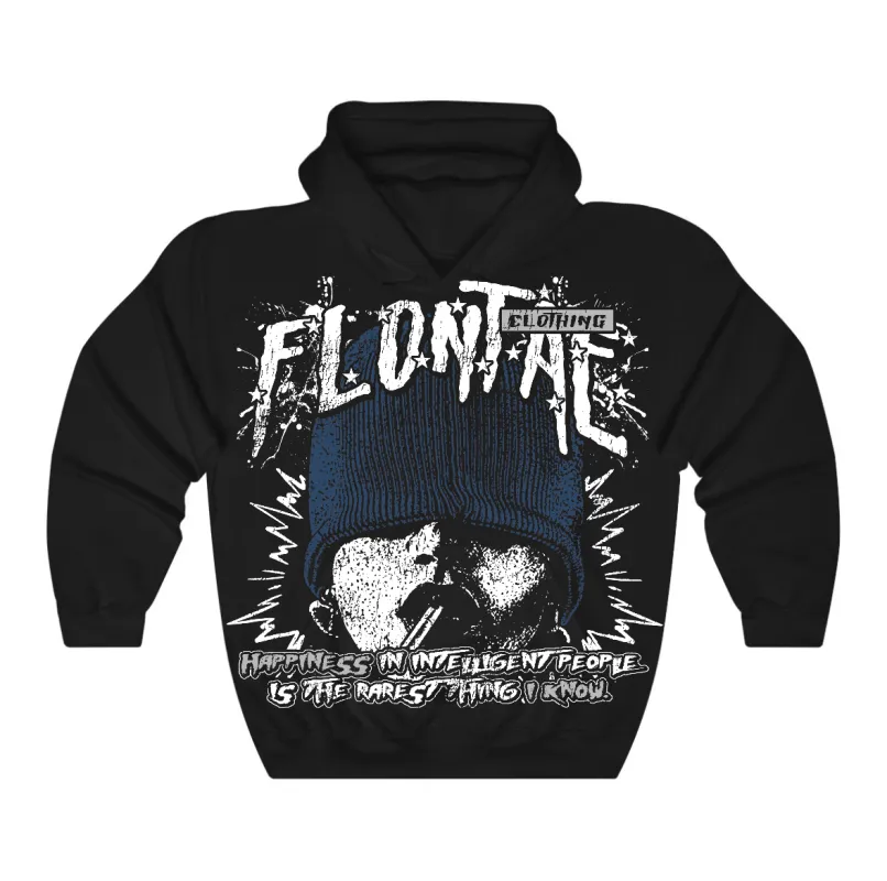 French Blue 12s Flontae Hoodie Furious Graphic sold by Flontae Clothing