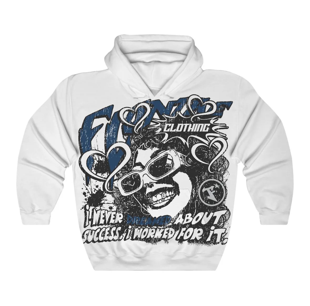 French Blue 12s Flontae Hoodie Never Dream Graphic sold by Flontae Clothing