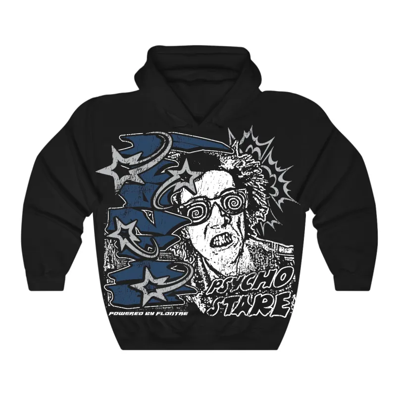 French Blue 12s Flontae Hoodie Stare Graphic sold by Flontae Clothing