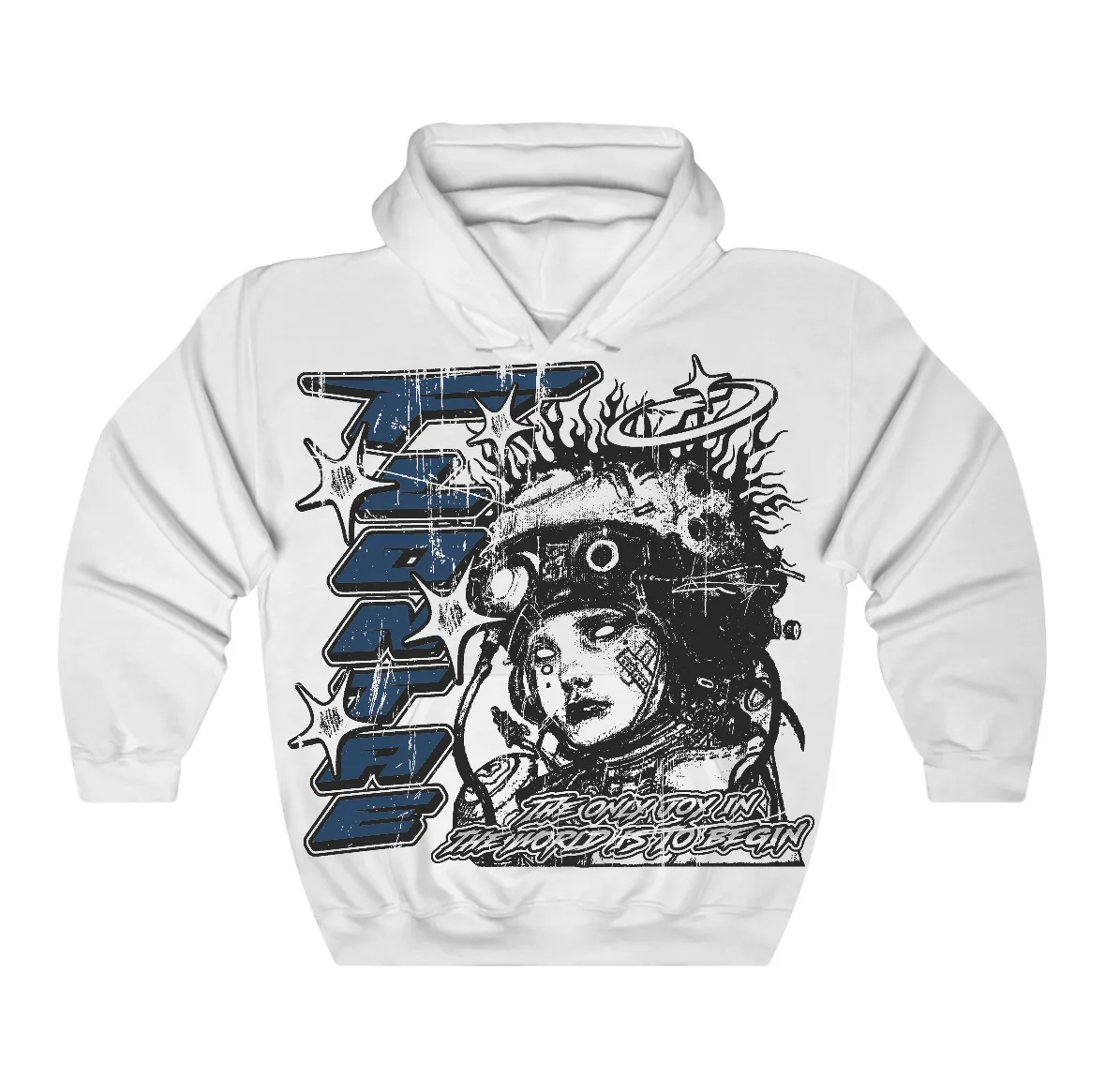 French Blue 12s Flontae Hoodie Self Aware Graphic sold by Flontae Clothing