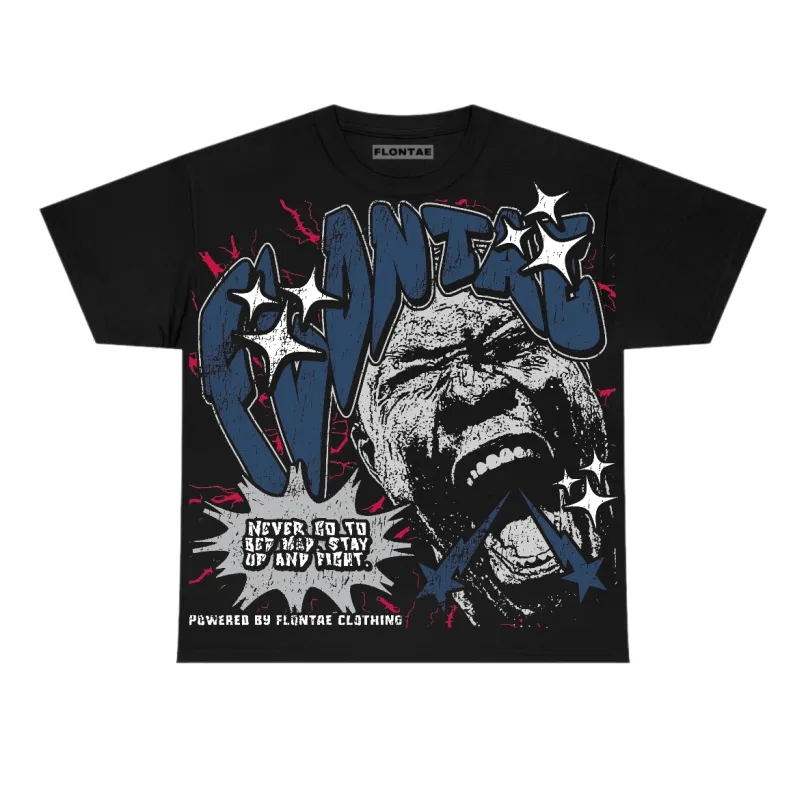 French Blue 12s Flontae T-Shirt Never Quit Graphic sold by Flontae Clothing